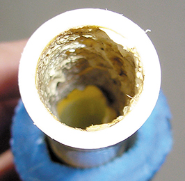 スケールが付いた配管