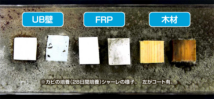 シャーレの様子（左がコート有）